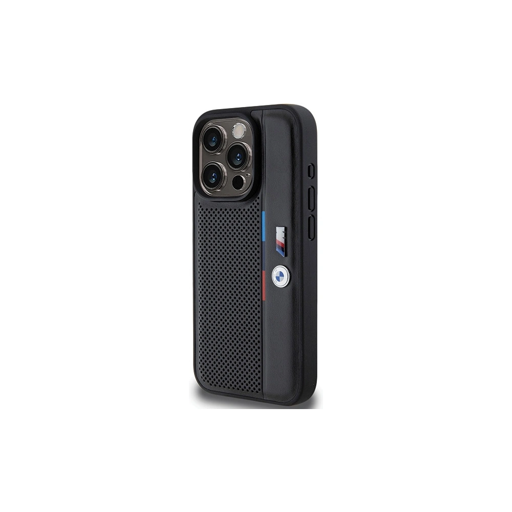 Hurtownia GSM - Etui BMW BMHCP15X23PUPVK Apple iPhone 15 Pro Max hardcase Perforated Tricolor Line negru/black - BMW614 - {ean13} - Hurt