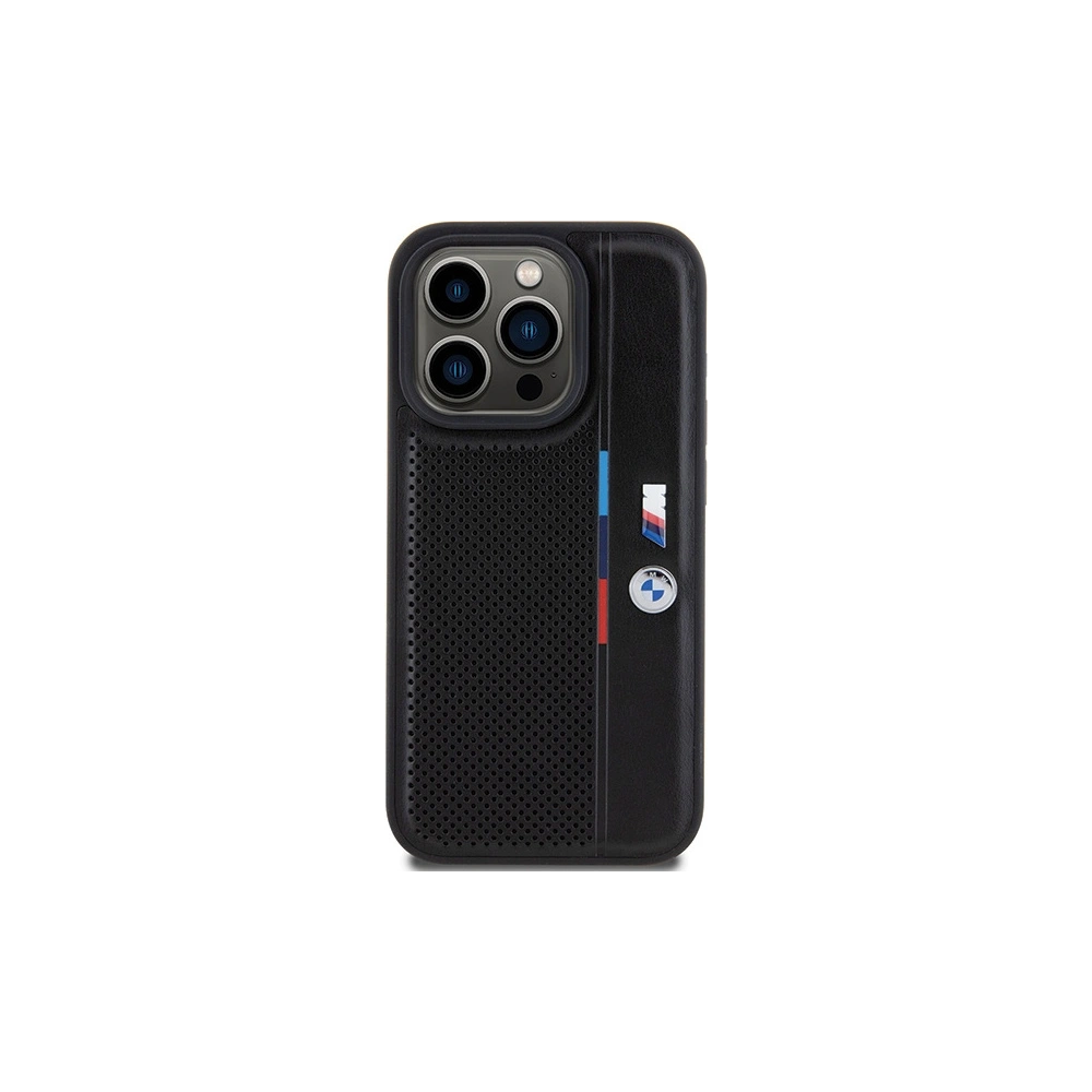 Hurtownia GSM - Etui BMW BMHCP15X23PUPVK Apple iPhone 15 Pro Max hardcase Perforated Tricolor Line negru/black - BMW614 - {ean13} - Hurt