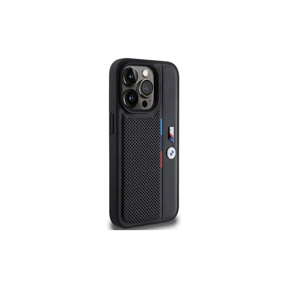 Hurtownia GSM - Etui BMW BMHCP15X23PUPVK Apple iPhone 15 Pro Max hardcase Perforated Tricolor Line negru/black - BMW614 - {ean13} - Hurt