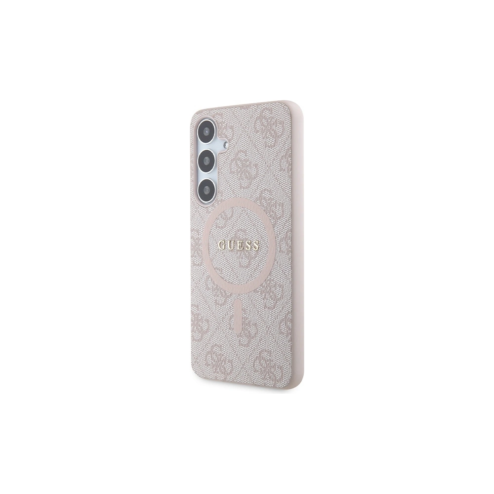 Hurtownia GSM - Etui Guess GUHMS24MG4GFRP Samsung Galaxy S24+ Plus hardver 4G Collection Bőr Fém Logó MagSafe rózsaszín/pink - GUE3326 - {ean13} - Hurt