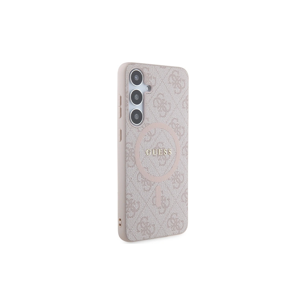 Hurtownia GSM - Etui Guess GUHMS24MG4GFRP Samsung Galaxy S24+ Plus hardver 4G Collection Bőr Fém Logó MagSafe rózsaszín/pink - GUE3326 - {ean13} - Hurt