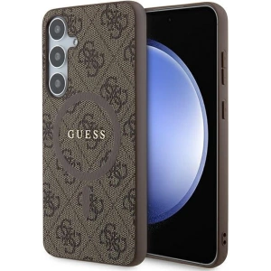 Hurtownia GSM - Etui Guess GUHMS24MG4GFRW Samsung Galaxy S24+ Plus kemény tok 4G Collection Bőr Fém Logó MagSafe barna/brown - GUE3327 - {ean13} - Hurt