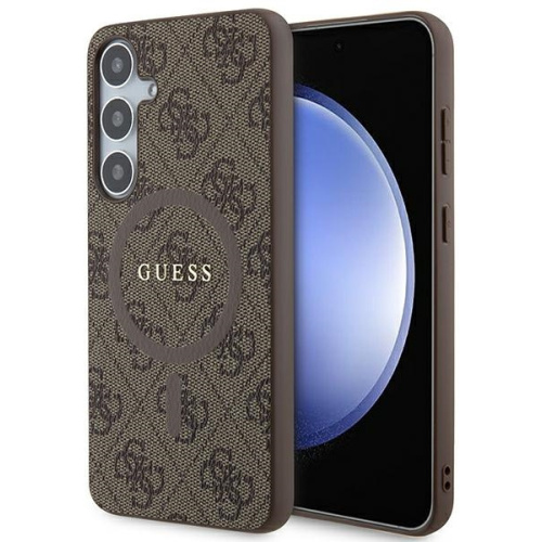 Hurtownia Guess - 3666339241490 - GUE3327 - Etui Guess GUHMS24MG4GFRW Samsung Galaxy S24+ Plus hardcase 4G Collection Leather Metal Logo MagSafe brązowy/brown - B2B homescreen