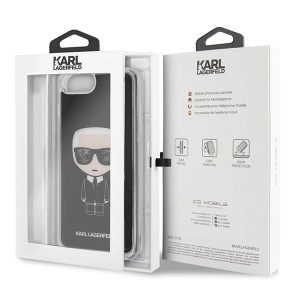 Hurtownia GSM - Karl Lagerfeld KLHCI8LICGBK iPhone 7/8 Plus czarny/black Iconic Glitter - KLD087BLK - {ean13} - Hurt