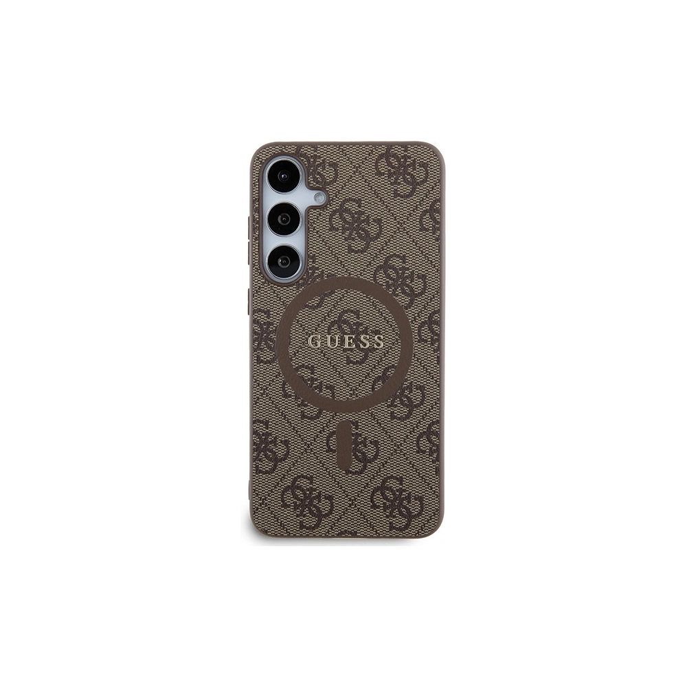 Hurtownia GSM - Case Guess GUHMS24MG4GFRW Samsung Galaxy S24+ Plus Hartschale 4G Collection Leder Metall-Logo MagSafe braun/brown - GUE3327 - {ean13} - Hurt