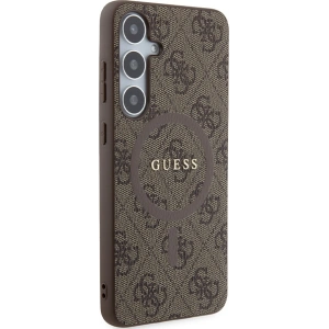 Wholesale Guess GUHMS24MG4GFRW Samsung Galaxy S24+ Plus hardcase 4G Collection Leather Metal Logo MagSafe brown - GUE3327 - {ean13} - Hurt