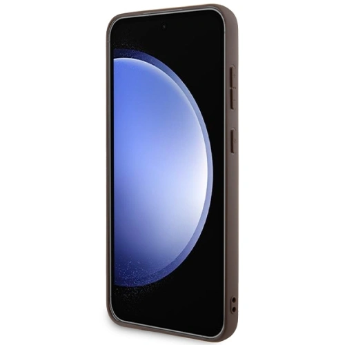 Etui Guess GUHMS24MG4GFRW Samsung Galaxy S24+ Plus hardcase 4G Collection Leather Metal Logo MagSafe brązowy/brown