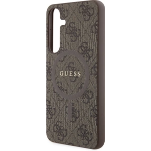Wholesale Guess GUHMS24MG4GFRW Samsung Galaxy S24+ Plus hardcase 4G Collection Leather Metal Logo MagSafe brown - GUE3327 - {ean13} - Hurt