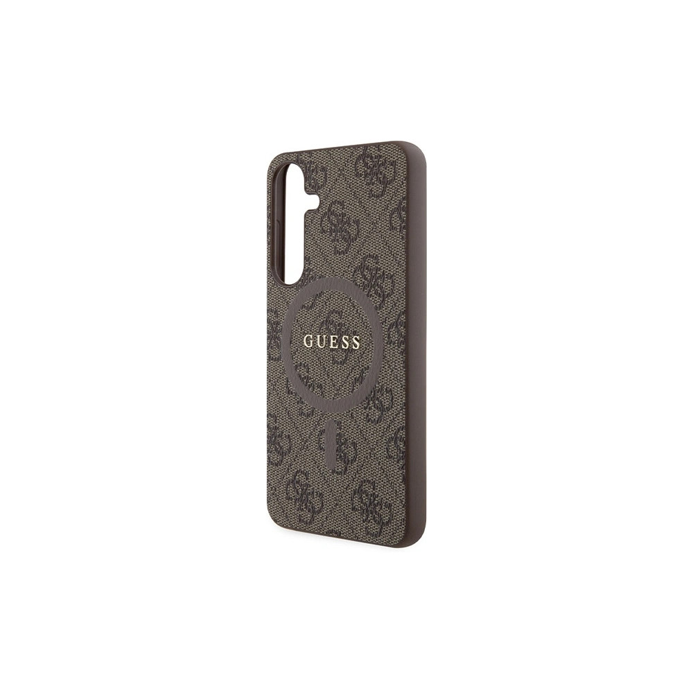 Hurtownia GSM - Case Guess GUHMS24MG4GFRW Samsung Galaxy S24+ Plus Hartschale 4G Collection Leder Metall-Logo MagSafe braun/brown - GUE3327 - {ean13} - Hurt