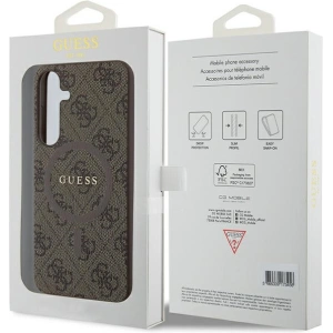 Wholesale Guess GUHMS24MG4GFRW Samsung Galaxy S24+ Plus hardcase 4G Collection Leather Metal Logo MagSafe brown - GUE3327 - {ean13} - Hurt