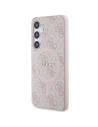 Hurtownia GSM - Etui Guess GUHMS24SG4GFRP Samsung Galaxy S24 tvrdý kryt 4G Collection Kůže Metal Logo MagSafe růžový/pink - GUE3328 - {ean13} - Hurt