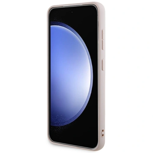 Etui Guess GUHMS24SG4GFRP Samsung Galaxy S24 hardcase 4G Collection Leather Metal Logo MagSafe różowy/pink