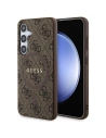 Wholesale Guess GUHMS24SG4GFRW Samsung Galaxy S24 hardcase 4G Collection Leather Metal Logo MagSafe brown - GUE3329 - {ean13} - Hurt