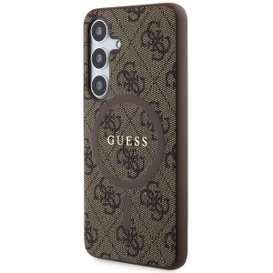 Hurtownia GSM - Etui Guess GUHMS24SG4GFRW Samsung Galaxy S24 hardcase 4G Collection Leather Metal Logo MagSafe hnědý/brown - GUE3329 - {ean13} - Hurt