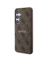 Wholesale Guess GUHMS24SG4GFRW Samsung Galaxy S24 hardcase 4G Collection Leather Metal Logo MagSafe brown - GUE3329 - {ean13} - Hurt