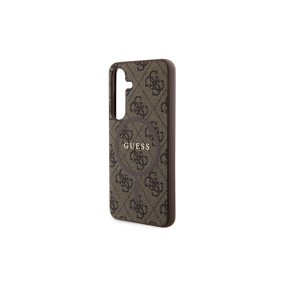 Hurtownia GSM - Etui Guess GUHMS24SG4GFRW Samsung Galaxy S24 hardcase 4G Collection Leather Metal Logo MagSafe brązowy/brown - GUE3329 - {ean13} - Hurt