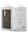 Wholesale Guess GUHMS24SG4GFRW Samsung Galaxy S24 hardcase 4G Collection Leather Metal Logo MagSafe brown - GUE3329 - {ean13} - Hurt