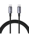 Kabel USAMS US-SJ661 USB-C / USB-C 60W 1,2m Fast Charging ocelový/rezavý