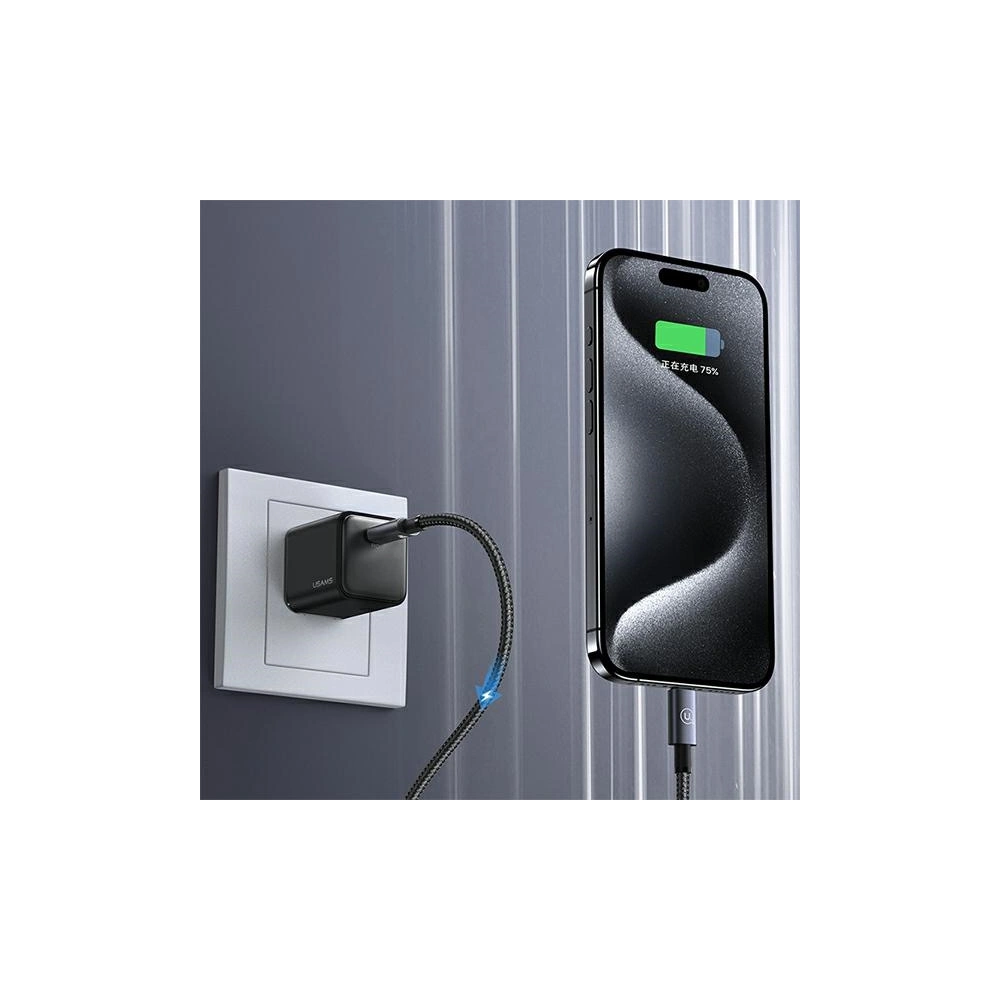 Hurtownia GSM - Kabel USAMS US-SJ661 USB-C / USB-C 60W 1,2m Fast Charging ocelový/rezavý - USA1058 - {ean13} - Hurt
