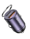 Hurtownia GSM - USAMS C38 autós töltő USB-A, USB-C 30W PD Gyors Töltés lila/purple - USA1060 - {ean13} - Hurt