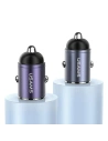 Hurtownia GSM - USAMS C38 autós töltő USB-A, USB-C 30W PD Gyors Töltés lila/purple - USA1060 - {ean13} - Hurt