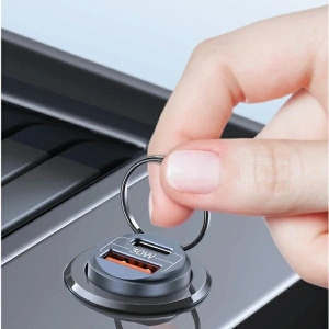 Hurtownia GSM - USAMS C38 autós töltő USB-A, USB-C 30W PD Gyors Töltés lila/purple - USA1060 - {ean13} - Hurt