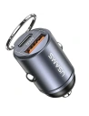 Hurtownia GSM - Ładowarka samochodowa USAMS C38 USB-A, USB-C 30W PD Fast Charge stalowy/tarnish - USA1061 - {ean13} - Hurt