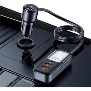 Hurtownia GSM - Încărcător auto USAMS C40 3xUSB-A, 2 xUSB-C 165W PD+QC Încărcare rapidă negru/black - USA1062 - {ean13} - Hurt