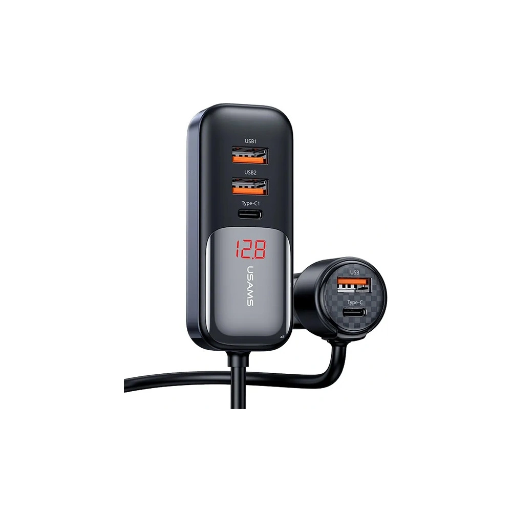 Hurtownia GSM - Încărcător auto USAMS C40 3xUSB-A, 2 xUSB-C 165W PD+QC Încărcare rapidă negru/black - USA1062 - {ean13} - Hurt