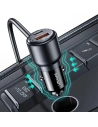 Hurtownia GSM - Ładowarka samochodowa USAMS C40 3xUSB-A,2 xUSB-C 165W PD+QC Fast Charge czarny/black - USA1062 - {ean13} - Hurt