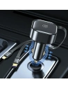 Hurtownia GSM - Auto nabíječka USAMS C41 s navíjecím kabelem 2xUSB-C PD 30W rychlé nabíjení černá/black - USA1064 - {ean13} - Hurt