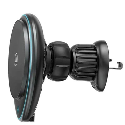 Uchwyt samochodowy do kratki USAMS US-CD222 z ładowarką indukcyjną 15W czarny/black