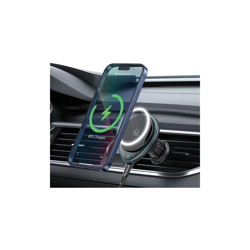 Hurtownia GSM - Auto-Halterung für Lüftungsgitter USAMS US-CD222 mit induktiver Ladefunktion 15W schwarz/black - USA1066 - {ean13} - Hurt