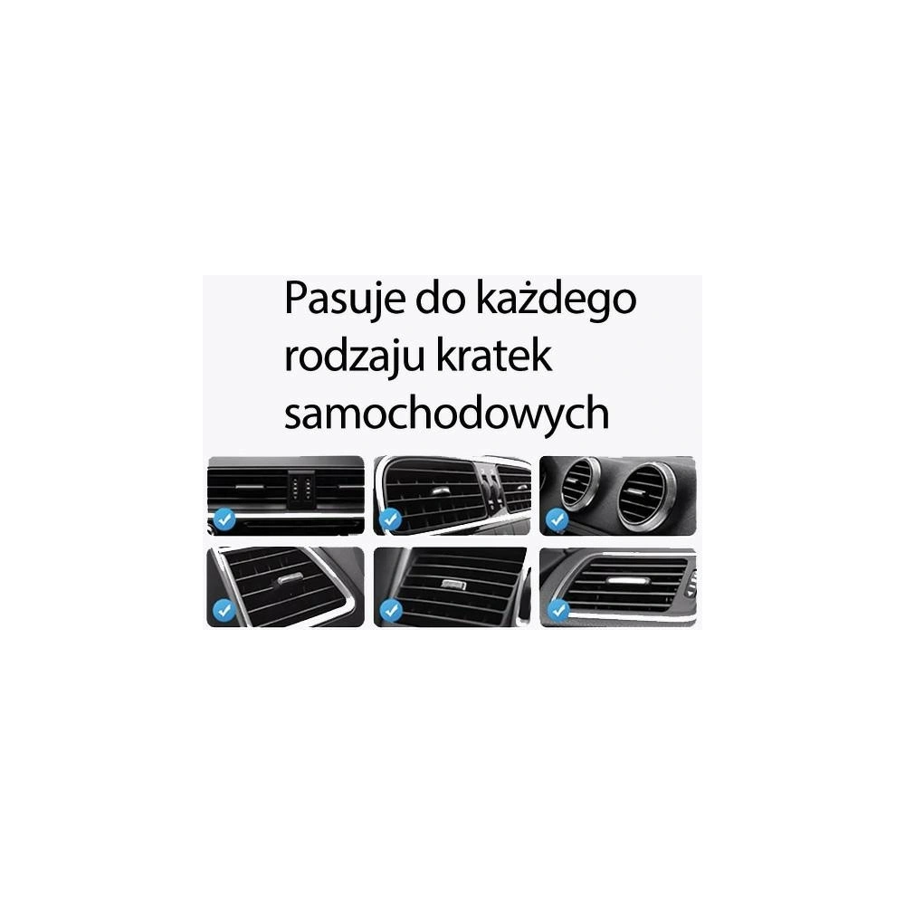 Hurtownia GSM - USAMS US-CD222 autós tartó rácsra, 15W-os vezeték nélküli töltővel, fekete színben. - USA1066 - {ean13} - Hurt