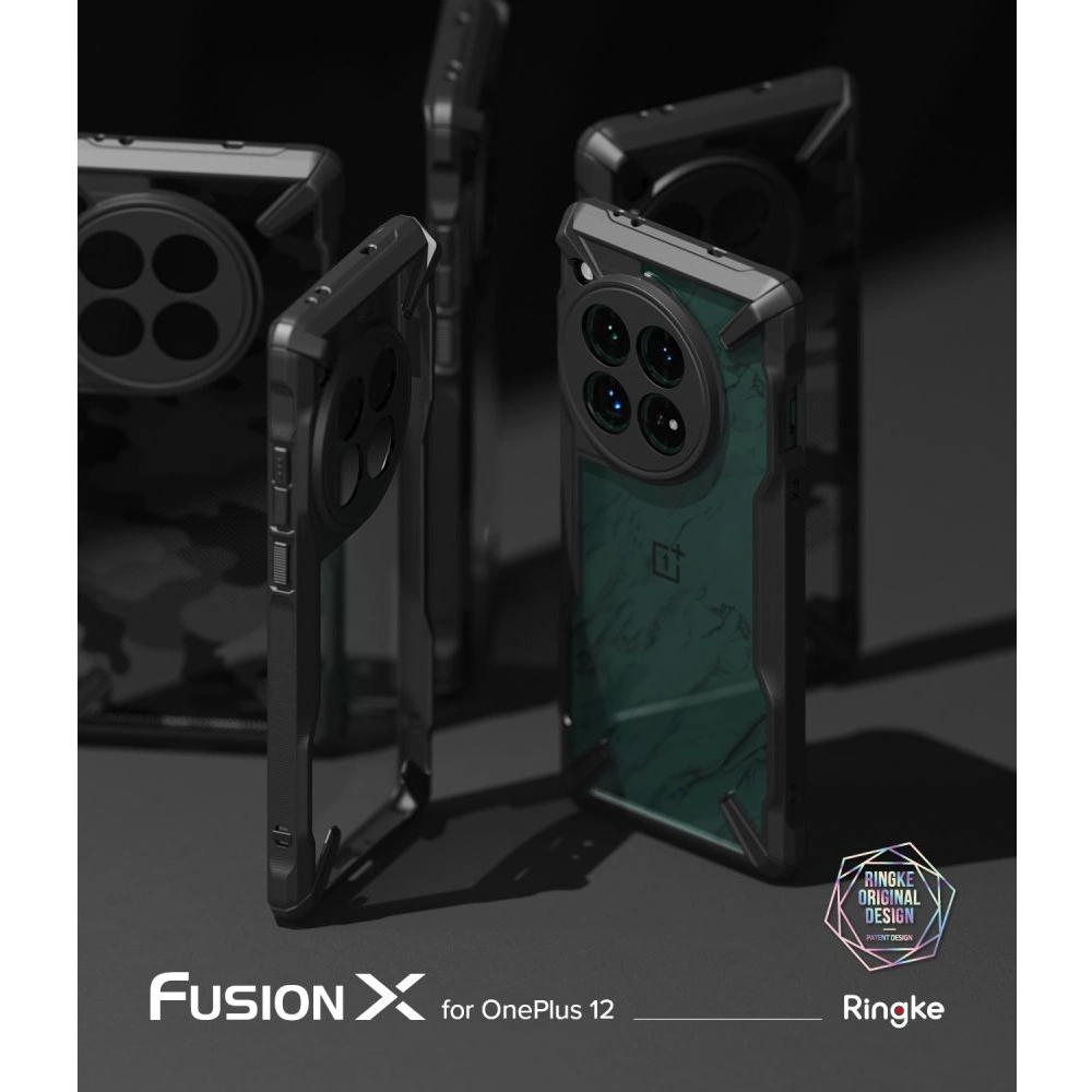 Hurtownia GSM - Etui Ringke Fusion-X OnePlus 12 Černé - RGK1944 - {ean13} - Hurt