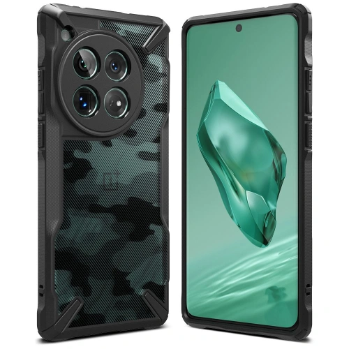 Etui Ringke Fusion-X OnePlus 12 Camo Black