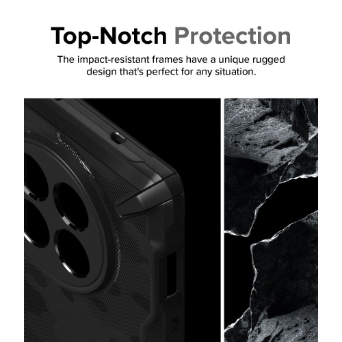 Etui Ringke Fusion-X OnePlus 12 Camo Black