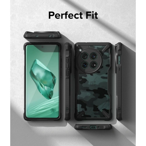 Etui Ringke Fusion-X OnePlus 12 Camo Black
