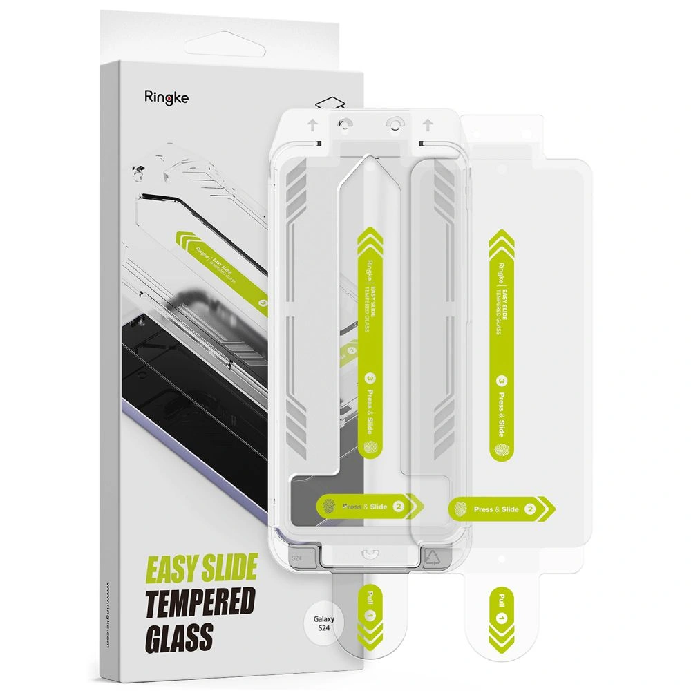 Hurtownia GSM - Edzett üveg Ringke Easy Slide Samsung Galaxy S24 Clear [2 PACK] - RGK1946 - {ean13} - Hurt