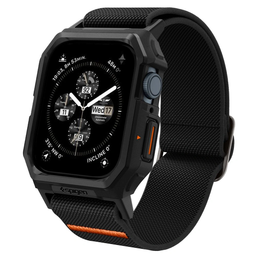 Hurtownia GSM - Etui Spigen Lite Fit Pro Apple Watch 4/5/6/7/8/9/SE 44/45mm Matt Fekete - SPN3352 - {ean13} - Hurt