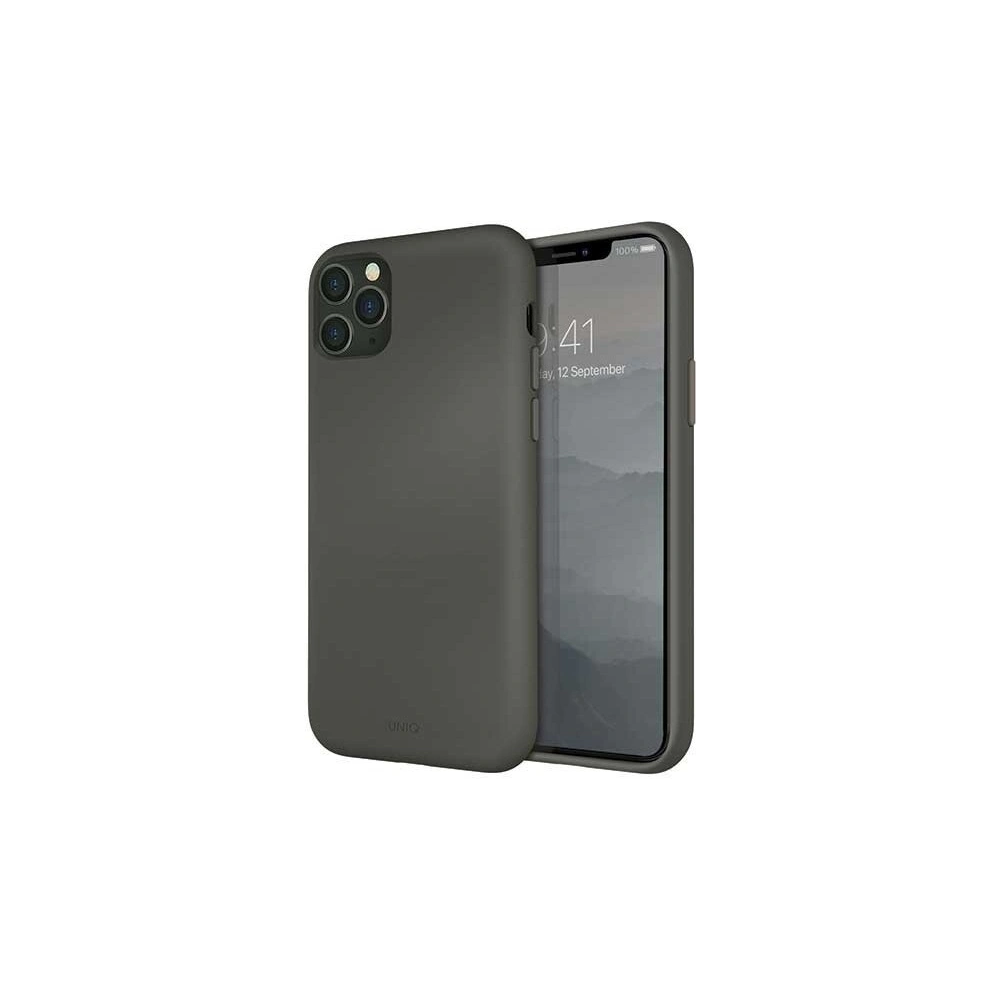 Hurtownia GSM - Etui UNIQ Lino Hue Apple iPhone 11 Pro Max szary/moss grey - UNIQ79GRY - {ean13} - Hurt