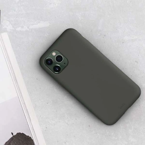 Etui UNIQ Lino Hue Apple iPhone 11 Pro Max szary/moss grey