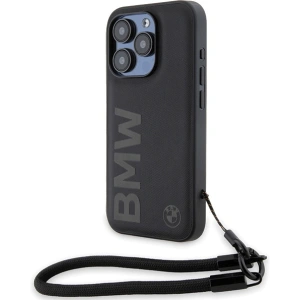 Hurtownia GSM - Etui BMW BMHCP15X23RMRLK Apple iPhone 15 Pro Max hardcase Signature Leather Wordmark Cord černý/black - BMW615 - {ean13} - Hurt