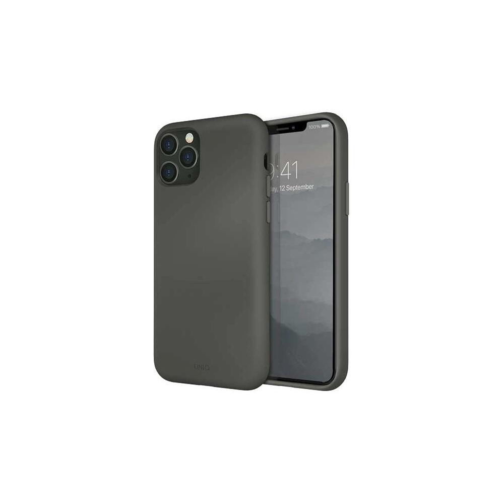 Hurtownia GSM - Etui UNIQ Lino Hue Apple iPhone 11 Pro szary/moss grey - UNIQ83GRY - {ean13} - Hurt