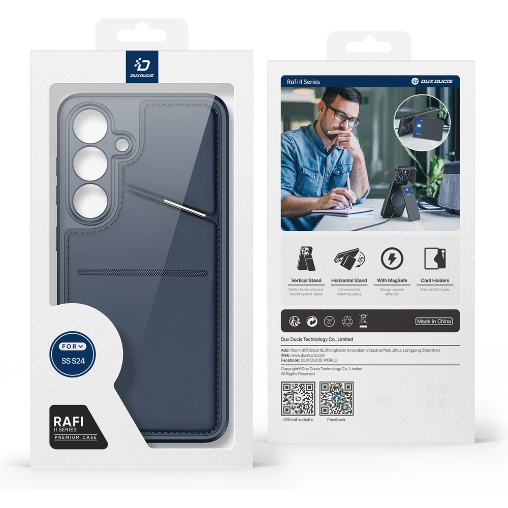 Hurtownia GSM - Etui Dux Ducis Rafi ll Mag Samsung Galaxy S24 modré - DDS1942 - {ean13} - Hurt