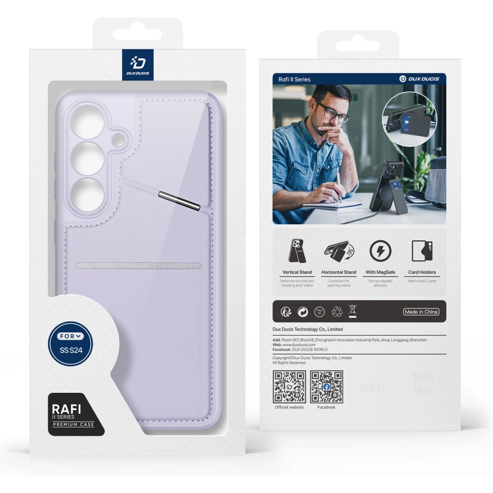 Hurtownia GSM - Etui Dux Ducis Rafi ll Mag Samsung Galaxy S24 violet - DDS1943 - {ean13} - Hurt