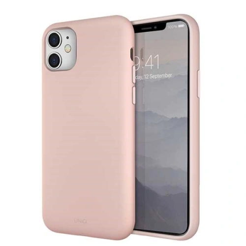 Etui UNIQ Lino Hue Apple iPhone 11 różowy/blush pink