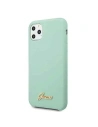 Wholesale Guess GUHCN58LSLMGG iPhone 11 Pro green hard case Silicone Vintage Gold Logo - GUE167GRN - {ean13} - Hurt