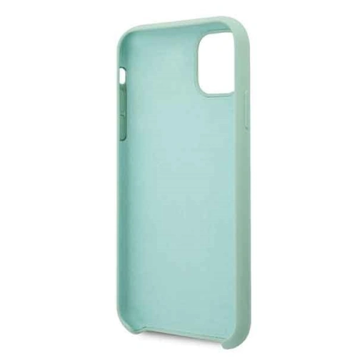 Etui Guess GUHCN58LSLMGG Apple iPhone 11 Pro zielony/green hard case Silicone Vintage Gold Logo