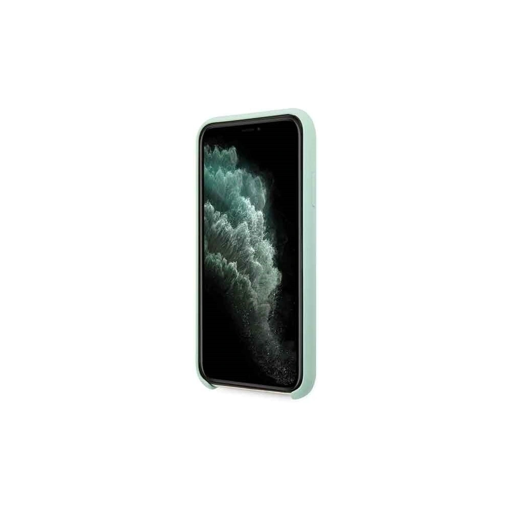 Hurtownia GSM - Etui Guess GUHCN58LSLMGG Apple iPhone 11 Pro zielony/green hard case Silicone Vintage Gold Logo - GUE167GRN - {ean13} - Hurt